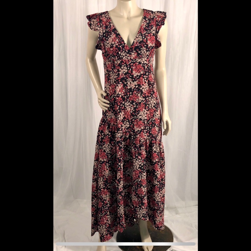 Altar’d State - Floral maxi dress with flutter sleeves